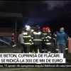 Incendiu la o fabrica de beton din Reghin. Paguba este de 300.000 euro
