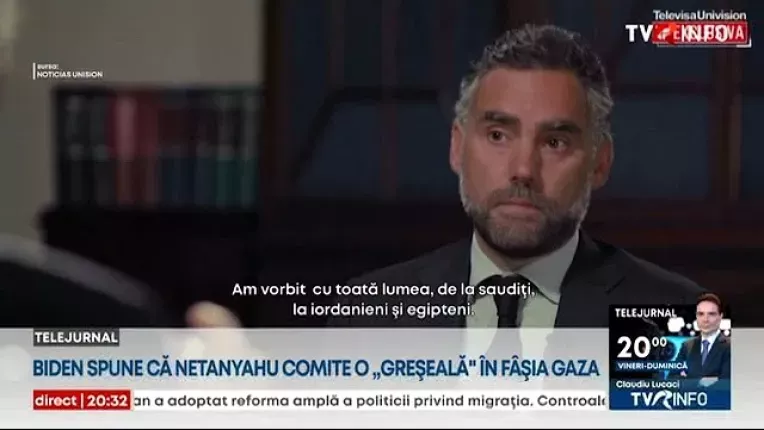 Biden considera ca Netanyahu comite o greseala in Gaza