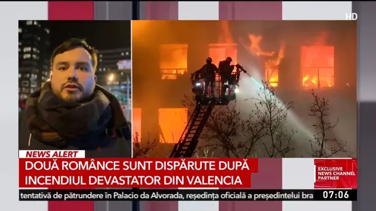 Doua romance, mama si fiica, de negasit dupa incendiul puternic la blocul din Valencia