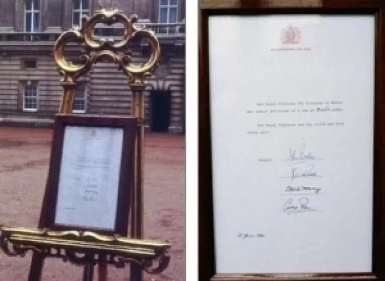 Ducesa de Cambridge, sotia printului William, a nascut un baietel de 3,79 kg