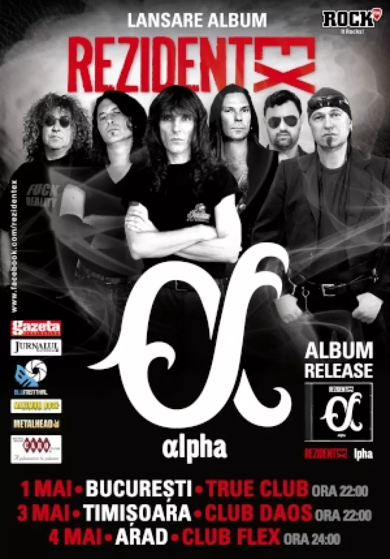 Rezident Ex lanseaza albumul Alpha la Bucuresti, pe 1 mai, True Club 
