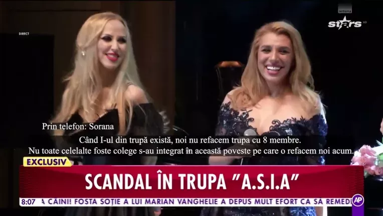 Scandal in trupa A.S.I.A. Ce acuzatii aduce Irina