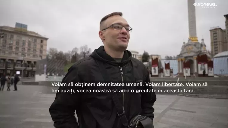 Ucraina marcheaza 10 ani de la Revolutia istorica proeuropeana EuroMaidan